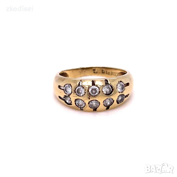 Златен дамски пръстен 3,20гр. 14кр.проба:585 размер:53 модел:29966-5, снимка 1