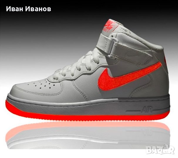 оригинални маратонки  NIKE AIR FORCE 1 MID GLOW  номер 38,5, снимка 1