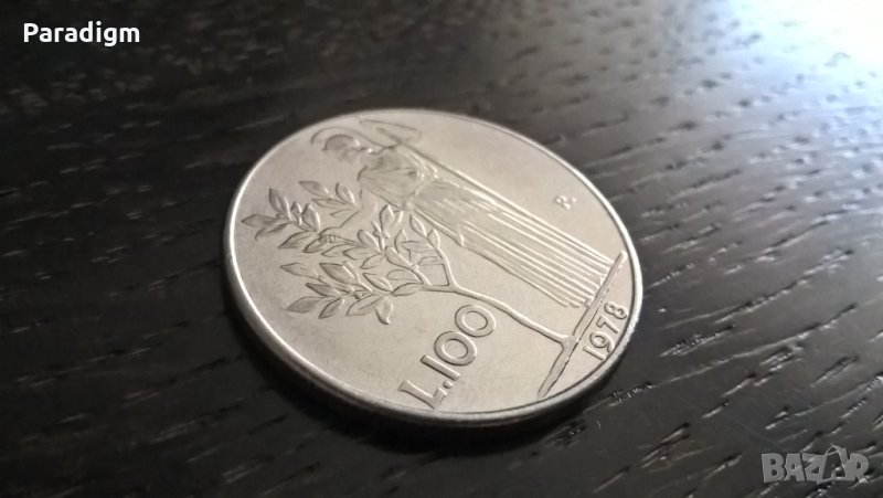 Монета - Италия - 100 лири | 1978г., снимка 1
