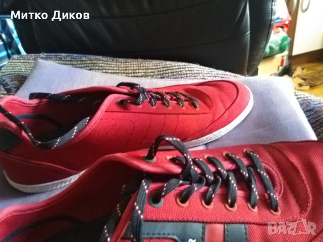  Tomy Hilfiger  маркови маратонки промазан плат US 12  UK 11 №46 стелка 295мм, снимка 7 - Маратонки - 40876918