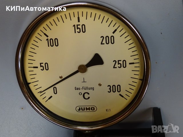 термометър капилярен JUMO 8222-23-16 contact dail thermometer ф160mm, 0/+300°C, снимка 2 - Резервни части за машини - 35228773