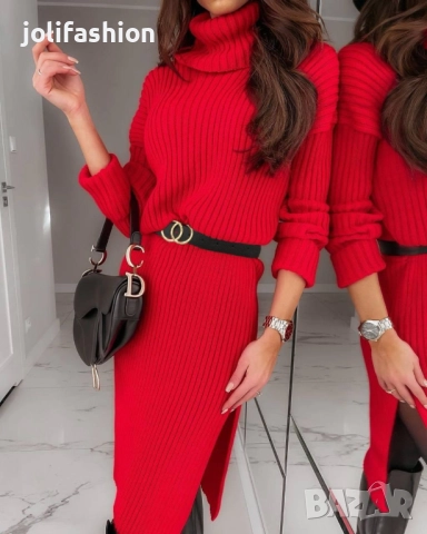 Дълги плетени рокли, снимка 3 - Рокли - 31224862