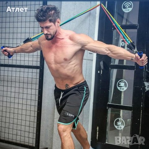 ТРЕНИРОВАЧЕН КОМПЛЕКТ ЛАСТИЦИ ЗА СИЛОВИ, ФИТНЕС ИЛИ КРОСФИТ УПРАЖНЕНИЯ, снимка 3 - Фитнес уреди - 44245891