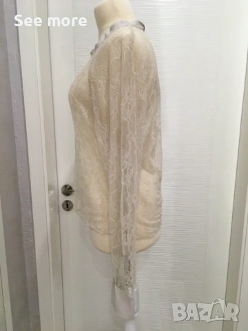 Bruuns Bazaar риза/блуза дантела S, снимка 3 - Ризи - 54000088