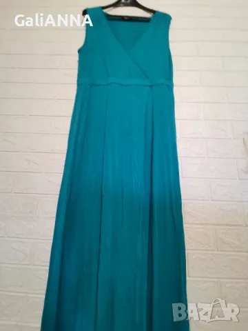 СТРАХОТНА ДЪЛГА РОКЛЯ ЕФЕКТЕН МОДЕЛ XL-2XL, снимка 2 - Рокли - 48571216