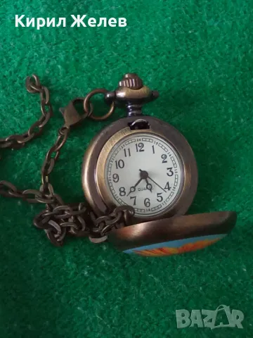 ВИНТИДЖ МЕСИНГОВ ДАМСКИ ДЖОБЕН ФЛОРАЛЕН КВАРЦОВ ЧАСОВНИК с ВЕРИЖКА - КЮСТЕК 145161, снимка 10 - Джобни - 32731612