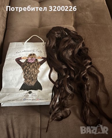 Продавам употребявани екстеншъни от 100% истинска  индийска коса на треса , снимка 1 - Аксесоари за коса - 44404980