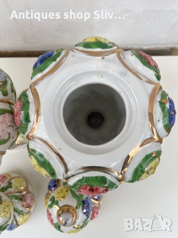 Италянски порцеланови урни / вази. №2275, снимка 5 - Колекции - 36580803