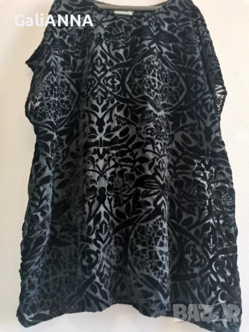 СТРАХОТНА ТУНИКА ТЮЛ И КАДИФЕ 3XL-5XL, снимка 6 - Туники - 50926778