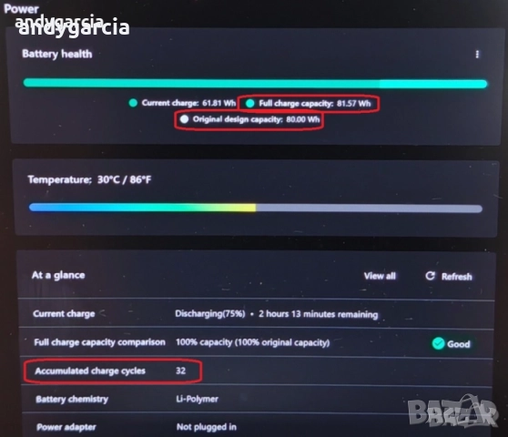  Lenovo Legion 5/NVidia RTX 4050 6GB/Intel Core i5 13500H/16GB RAM/512GB SSD/16 2K 165Hz геймърски, снимка 12 - Лаптопи за игри - 48621347