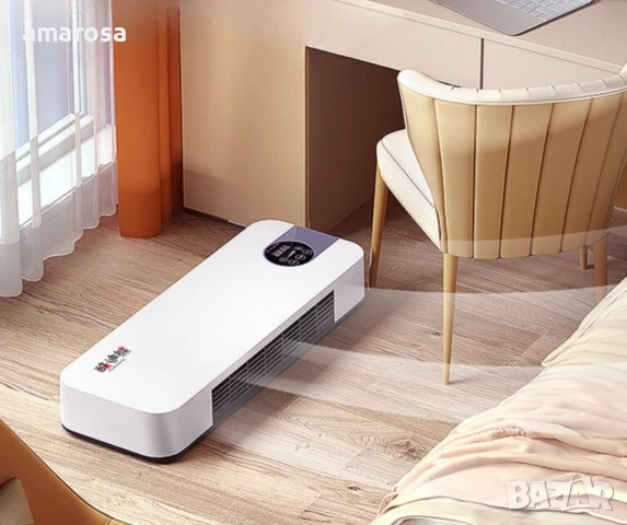 Модерна печка за стенен монтаж,за студено и топло,с двойно предназначение,LED дисплей, снимка 2 - Отоплителни печки - 48889921