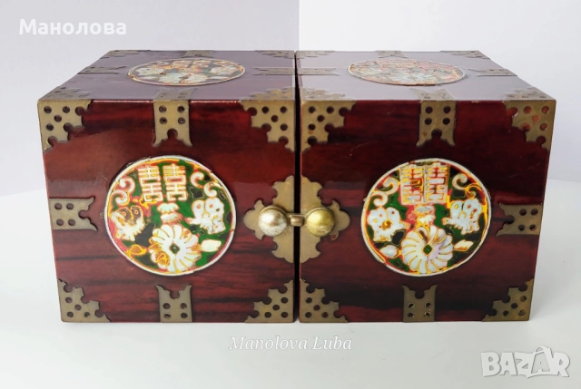 Две корейски кутии за бижута Najeonchilgi (나전칠기)., снимка 2 - Антикварни и старинни предмети - 51927955