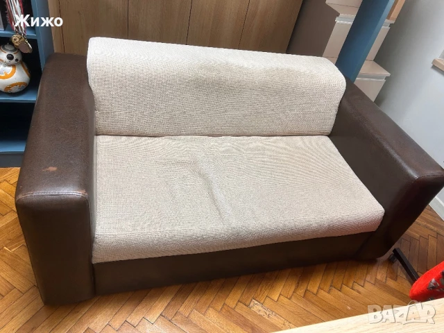 Продавам диван с голяма табуретка, снимка 2 - Дивани и мека мебел - 50639886