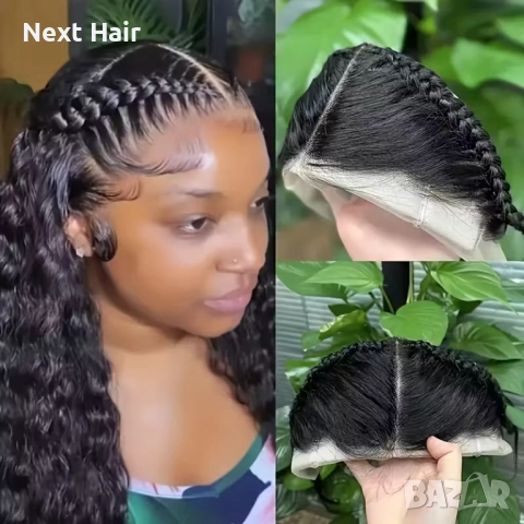 Черно тупе естествен косъм плитки, снимка 9 - Аксесоари за коса - 52897796