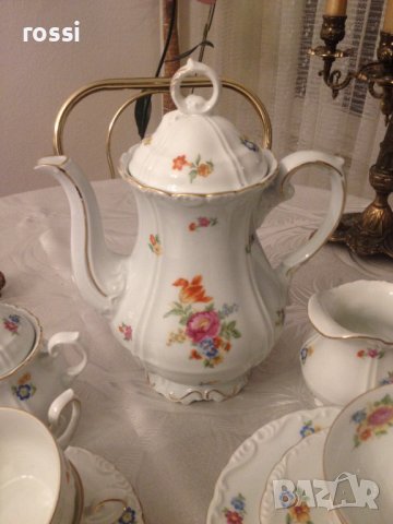 Vintage 1909-1925. Нов. Немски сервиз за кафе/чай и десерт 21 ел., снимка 4 - Антикварни и старинни предмети - 39964330