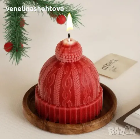 3D Висока шапка с пискюл Силиконов молд форма за свещи гипс сапун 