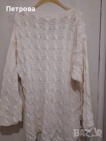 Пуловер ръчно плетен, снимка 5 - Блузи с дълъг ръкав и пуловери - 38735516