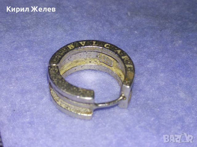 BVLGARI БУЛГАРИ Стара МАРКОВА СРЕБЪРНА ОБЕЦА СРЕБРО 925 с АНГЛИЙСКИ ТИП ЗАКОПЧАВАНЕ 39975, снимка 12 - Обеци - 42762961