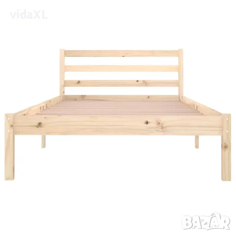 vidaXL Рамка за легло, бор масив, 100х200 см, снимка 4 - Спални и легла - 56148065