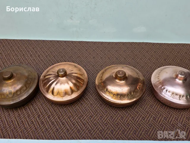 Медни купи с капак, снимка 6 - Прибори за хранене, готвене и сервиране - 55930652