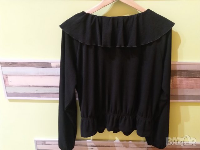 Официална черна блуза, снимка 2 - Блузи с дълъг ръкав и пуловери - 37551910