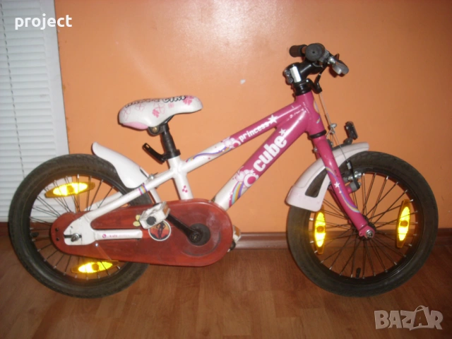CUBE 16" USA АЛУМИНИЕВ детски велосипед,колело +спомагателни.Идеален.