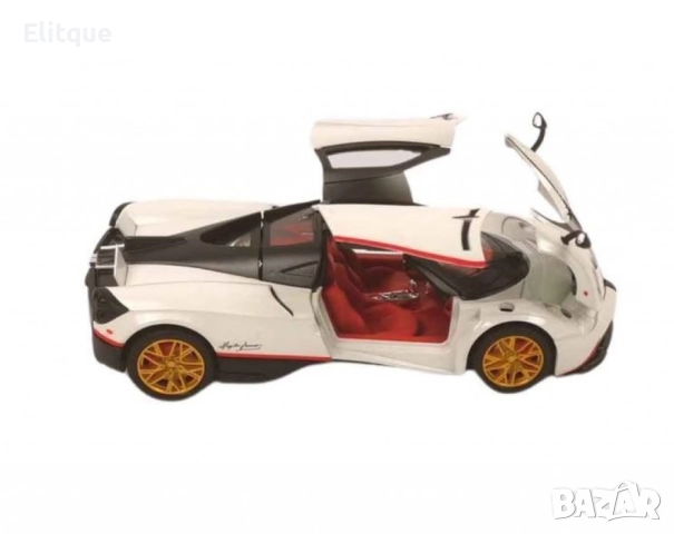 Метална количка Pagani с пушек, звук и светлина, снимка 7 - Коли, камиони, мотори, писти - 52752019