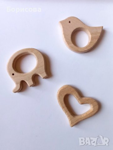 Дървена бебешка гризалка