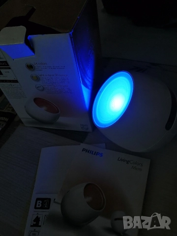 RGB LED лампа PHILIPS LivingColors Micro, снимка 5 - Лед осветление - 52921478