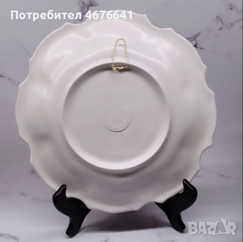Италианска чиния за стена, снимка 2 - Чинии - 52775660
