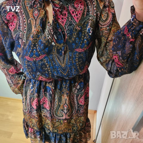 Шарена дамска рокля, снимка 6 - Рокли - 46309294