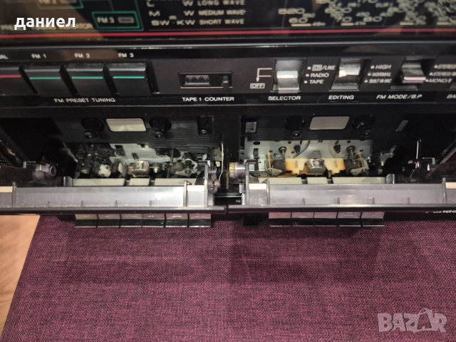 Японски радиокасетофон Panasonic RX-CW43, с добър външен вид и с чудесен звук + подарък, снимка 5 - Радиокасетофони, транзистори - 52021707