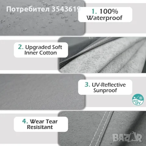 ТОП Здраво ватирано покривало за кола автомобил коли брезент, снимка 6 - Аксесоари и консумативи - 47455171