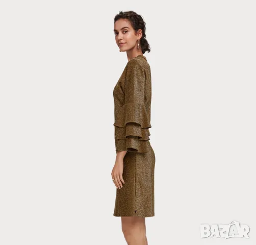 Scotch & Soda Maison Scotch оригинална нова златиста рокля М, снимка 4 - Рокли - 56090449