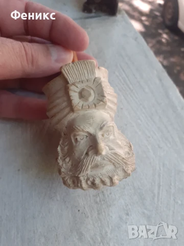 Стара лула морска пяна и каталин, снимка 4 - Антикварни и старинни предмети - 51331926