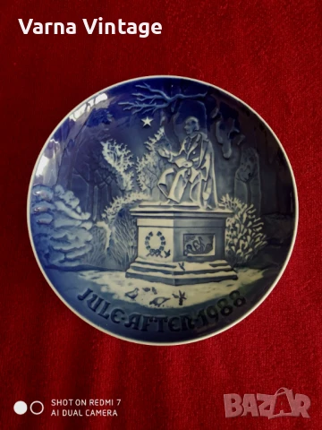 Колекционерска порцеланова чиния The King's garden серия JULEAFTEN. Bing & Grøndahl Дания.