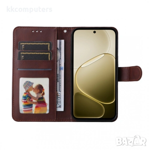 ENKAY HAT PRINCE Кожен Калъф за Oppo A6 Pro 4G / 5G / A6 5G - Портфейл, Стойка, 9H стъкло, 5 цвята, снимка 7 - Калъфи, кейсове - 54292750