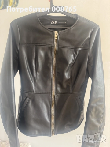 Дамско кожено яке ZARA - размер М