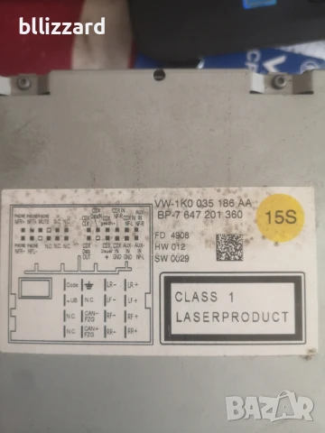 WV BLAUPUNKT RADIO CD, снимка 2 - Аксесоари и консумативи - 51340382