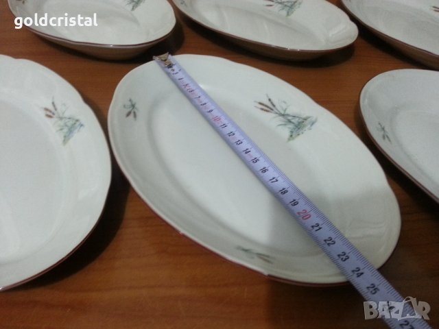 Стар български порцелан чинии , снимка 2 - Антикварни и старинни предмети - 38496141
