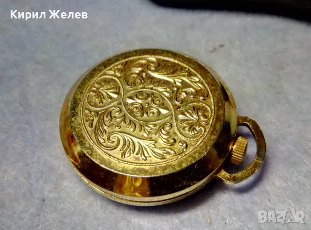 FEREL SWISS MADE Стар ОРНАМЕНТИРАН ЛУКСОЗЕН МЕХАНИЧЕН ПОЗЛАТЕН ШВЕЙЦАРСКИ ДЖОБЕН ЧАСОВНИК 50142, снимка 11 - Антикварни и старинни предмети - 49487836