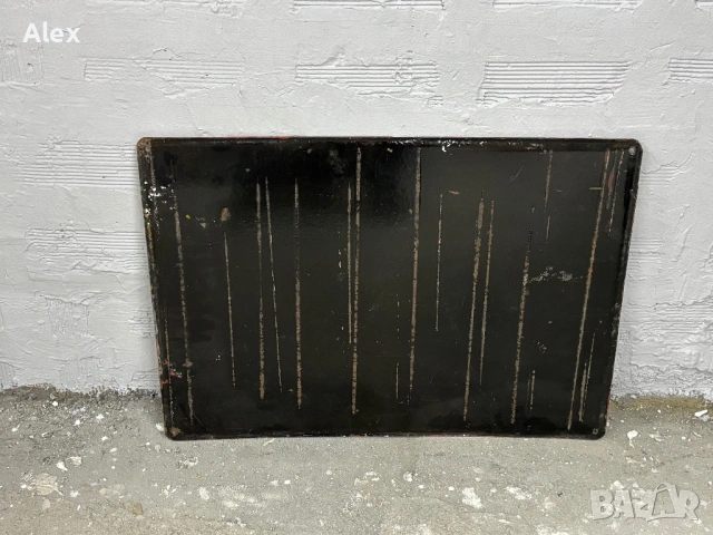 Голяма емайлирана табела, снимка 3 - Антикварни и старинни предмети - 53153791