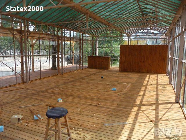 Стъклена оранжерия 120 кв.м. Алуминии