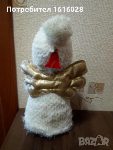 Уникално пухкаво бяло Коледно ангелче.Светещо., снимка 7 - Декорация за дома - 38515725