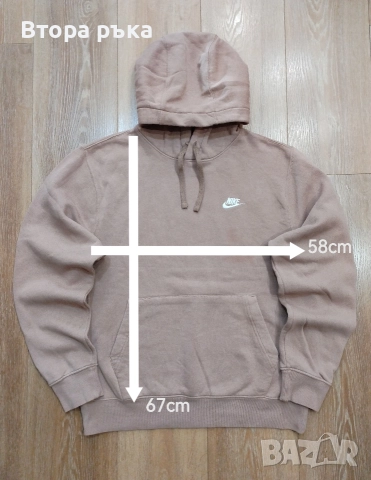 Nike fleece горнище мъжка оригинален , снимка 7 - Спортни дрехи, екипи - 52630926