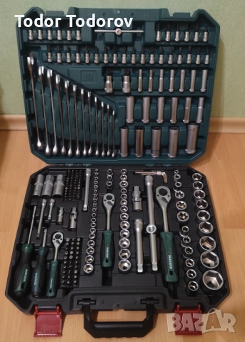 Чисто нов комплект 216 части Parkside гедоре