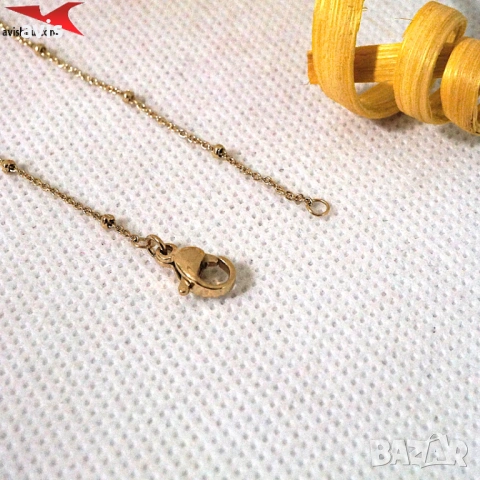 Синджир с 14К златно покритие 254598, снимка 3 - Колиета, медальони, синджири - 53994963