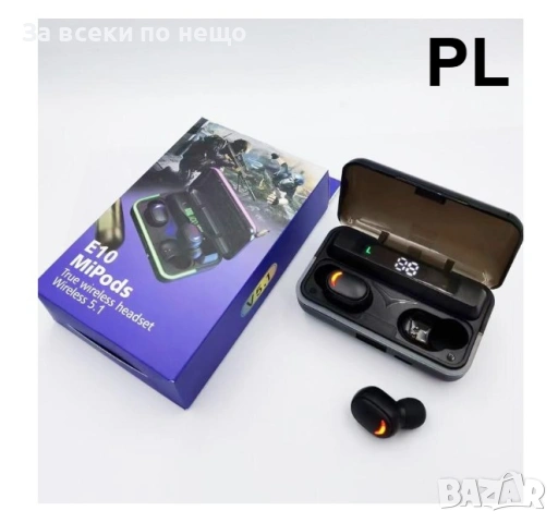 Безжични слушалки E10 МiPods 5.3 с LED дисплей /ED-BJLDP-1010 Код P1976, снимка 9 - Безжични слушалки - 53926940