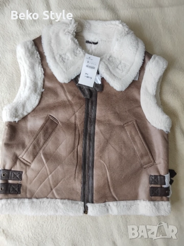 Дамски елек с каракул, снимка 6 - Елеци - 52218278