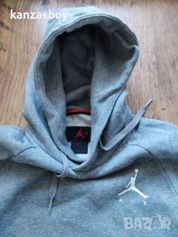 Jordan Jumpman CARBON HEATHER/WHITE - страхотно мъжко горнище С, снимка 3 - Спортни дрехи, екипи - 52215738